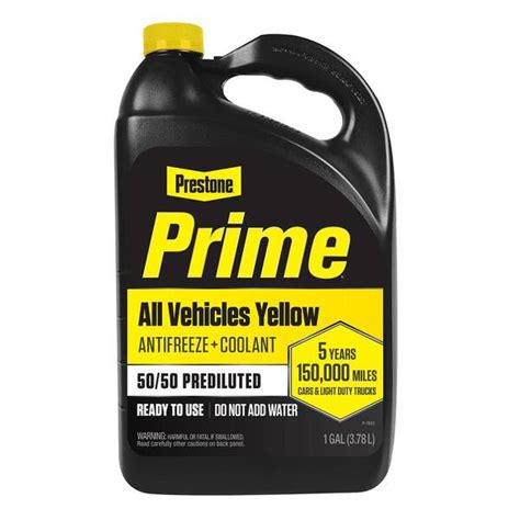 Prestone® Prime® All Vehicles Yellow Antifreeze + Coolant